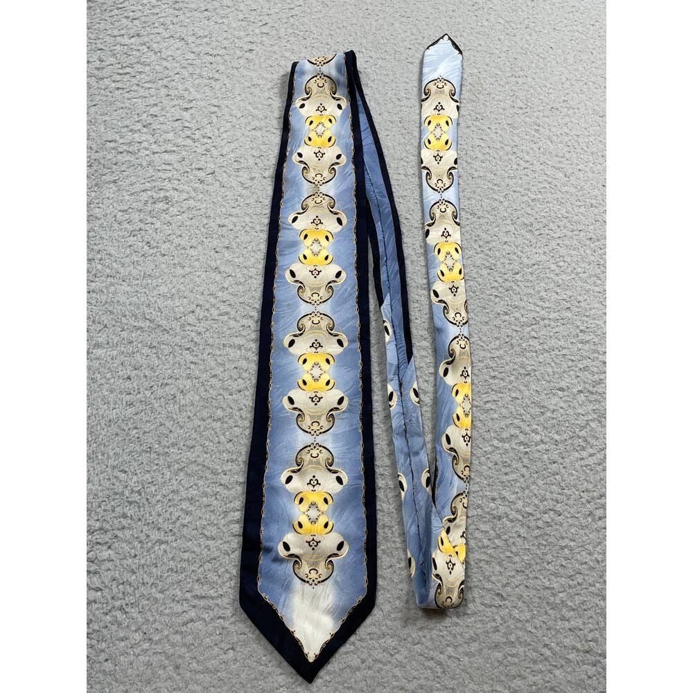 DiMoggio Silk Mirrored Printed Neck Tie